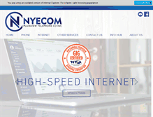 Tablet Screenshot of nyecom.net
